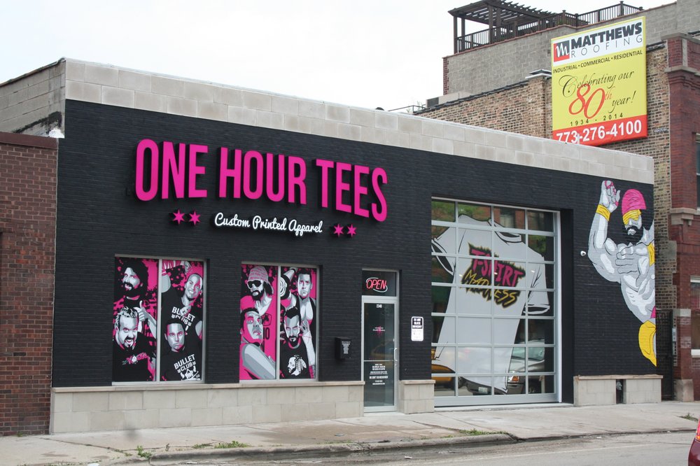 one hour tees store