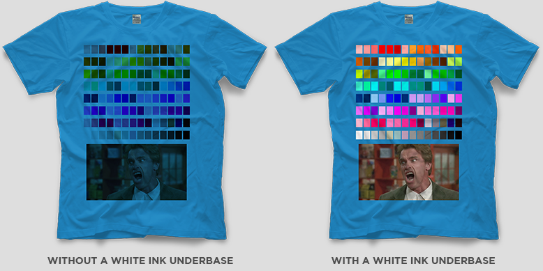 Ink Color Charts One Hour Tees